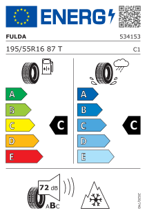 Pneumatika Fulda Kristall Control HP 2 195/55 R16 87T Fulda Kristall Control HP 2 195/55 R16 87T