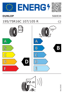Dunlop EconoDrive 195/75 R16 C 107/105R
