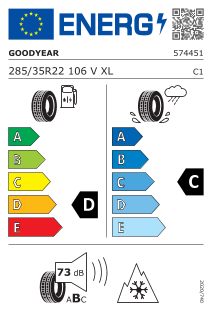Goodyear Ultra Grip Performance G1 SUV 285/35 R22 106V XL