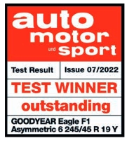 Auto Motor und Sport Goodyear Eagle F1 test winner